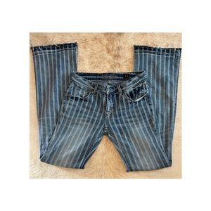 Girls Rock N Roll Pinstripe Jeans